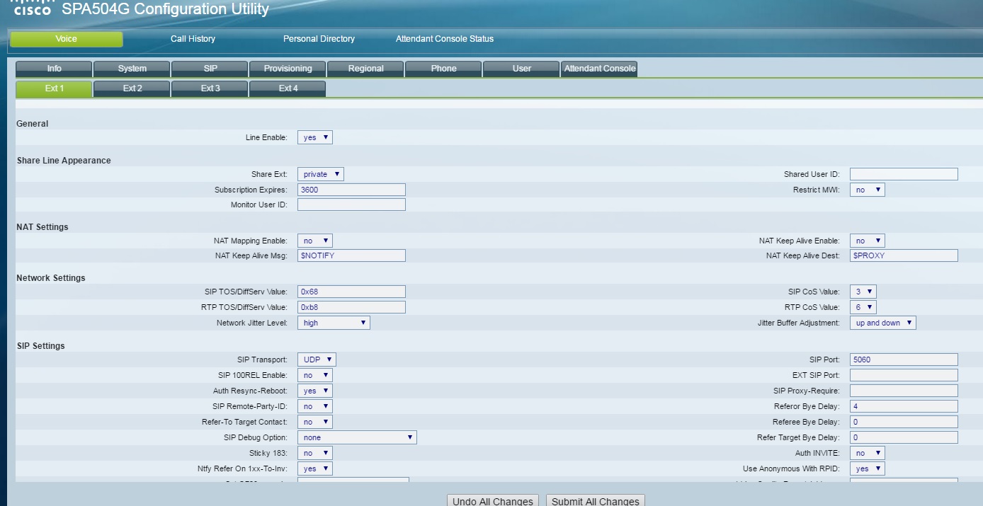 Solved Cisco SPA504G config SIP don
