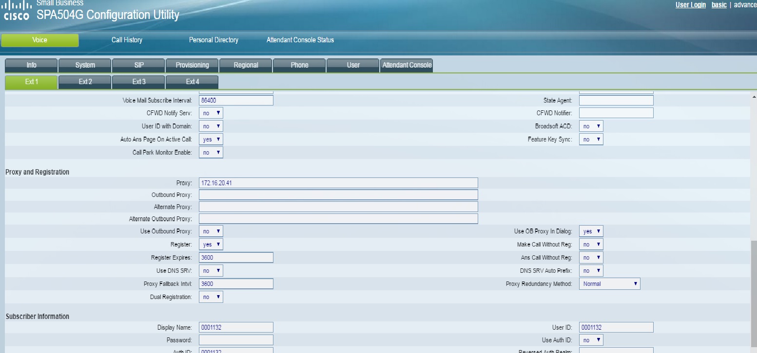 Solved Cisco SPA504G config SIP don