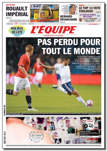 L Equipe   Jeudi 12 Aout 2010